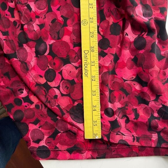 Connected Apparel Women's Floral Ruched Boat Neck Tulip Mini Dress Red 12P - Picture 9 of 9